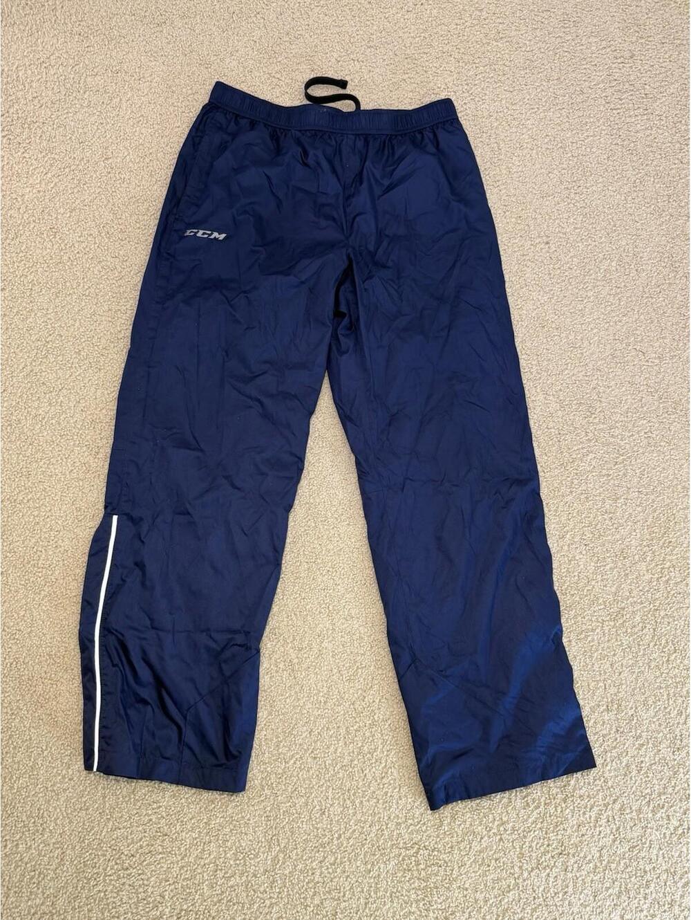 CCM Team Issued Hockey Warm-Up Pants Size L #77 Locker Room Gear